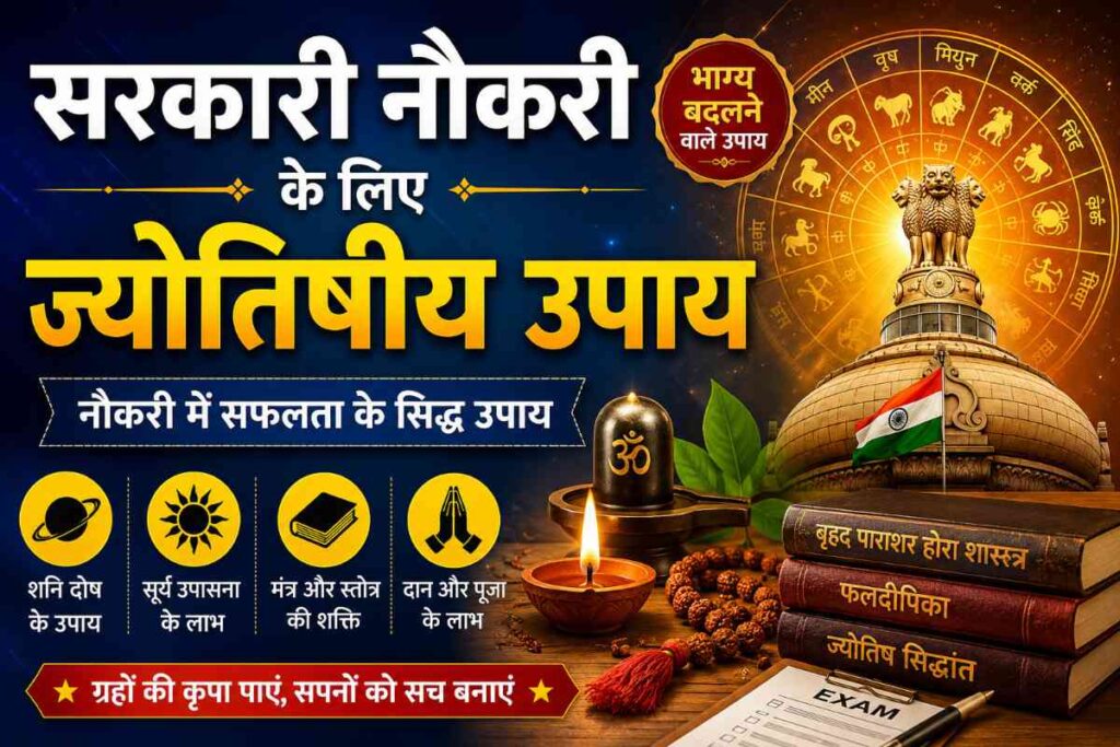 सरकारी नौकरी के लिए ज्योतिषीय उपाय